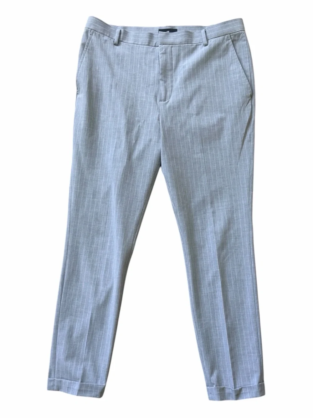 H&M Light Gray Pin Stripe Dress Pants - Picture 1 of 4